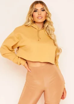 Aaliyah Gold Cropped Hoody^Missy Empire Shop
