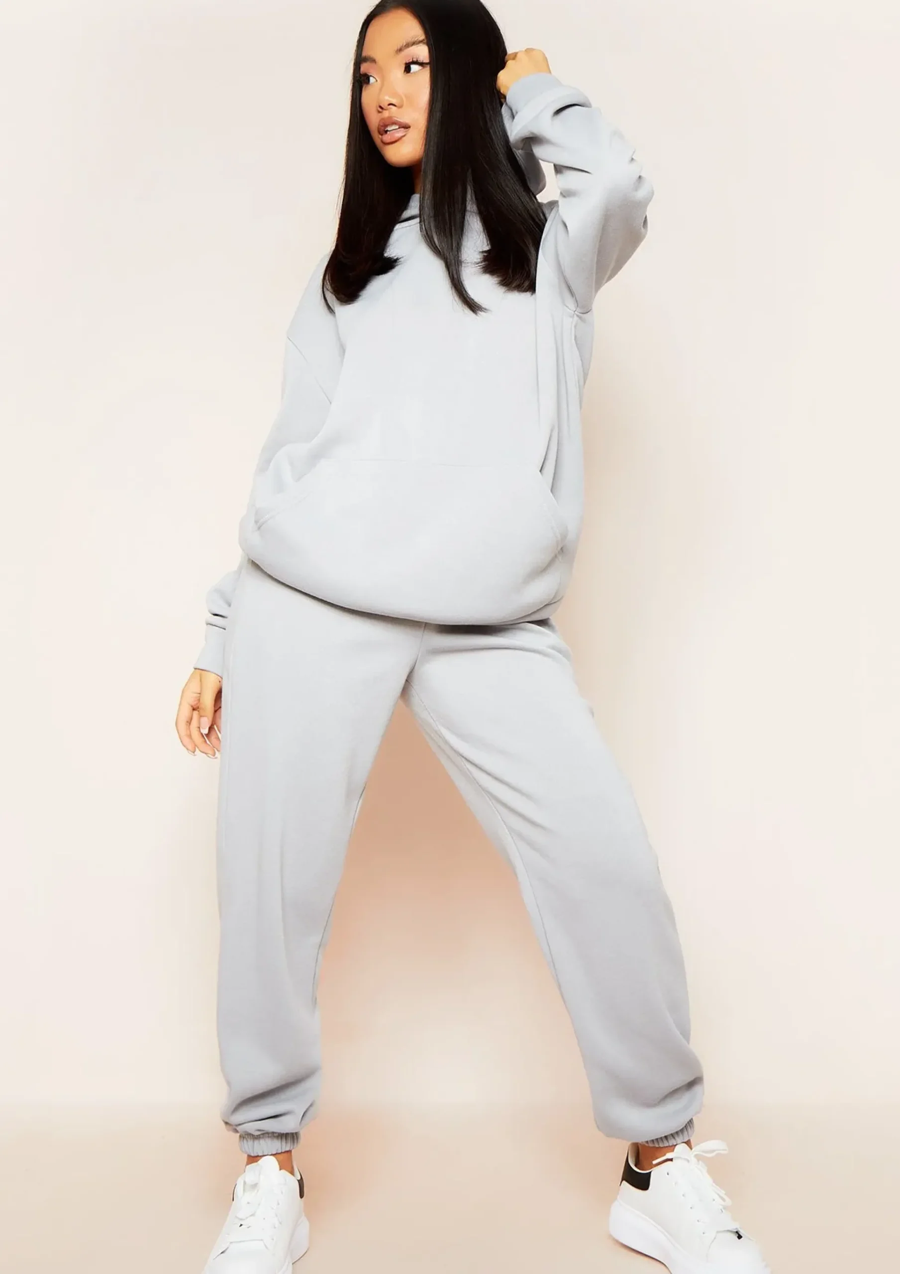 Alana Pastel Blue Casual Joggers^Missy Empire Fashion