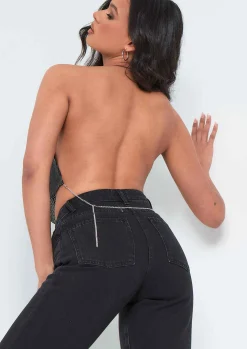 Anica Black Wash High Waisted Flare Leg Jeans^Missy Empire Shop