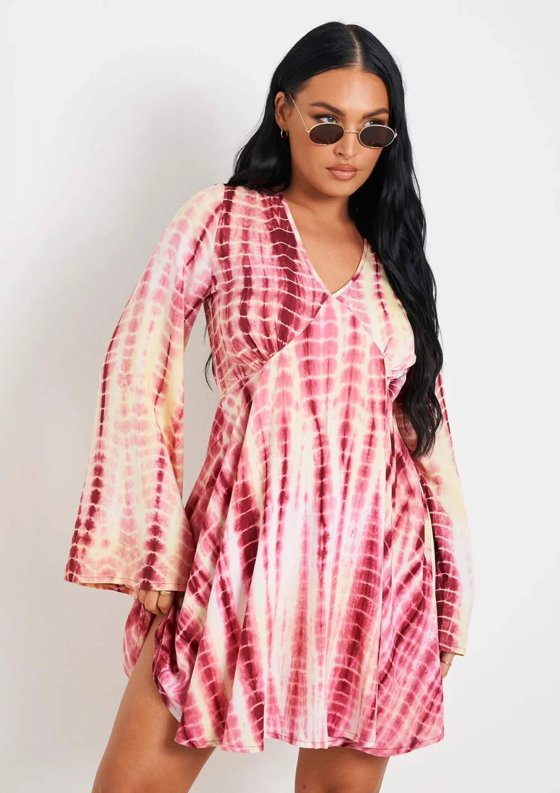 Flash Sale Anna Multi Tie Dye Printed Dress Women Dresses