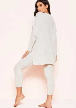 Online Anya Beige Knit Jumper Loungewear Set Women Loungewear