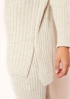 Online Anya Beige Knit Jumper Loungewear Set Women Loungewear