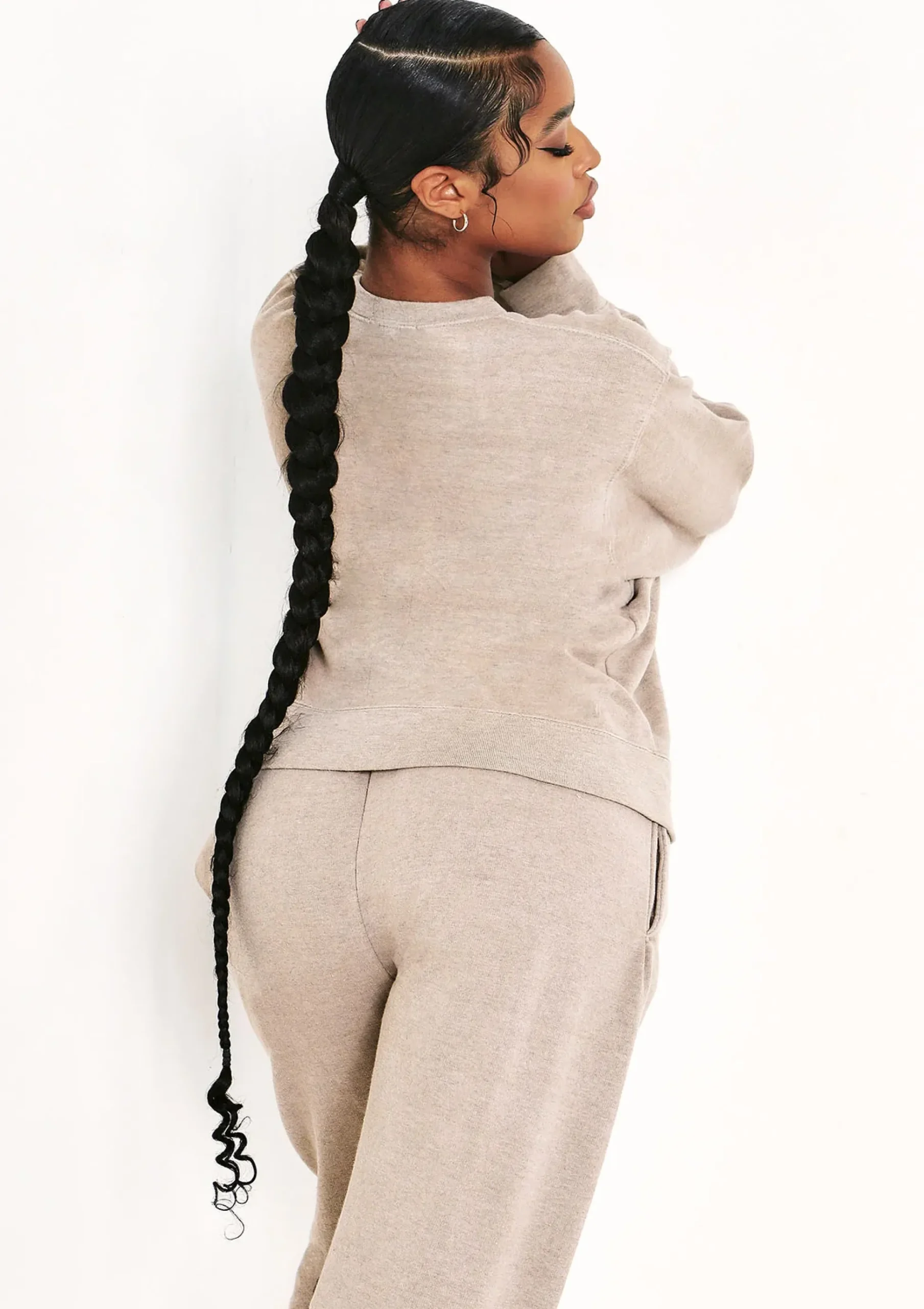 Outlet Ashley Beige Washed Oversized Sweatshirt Women Loungewear