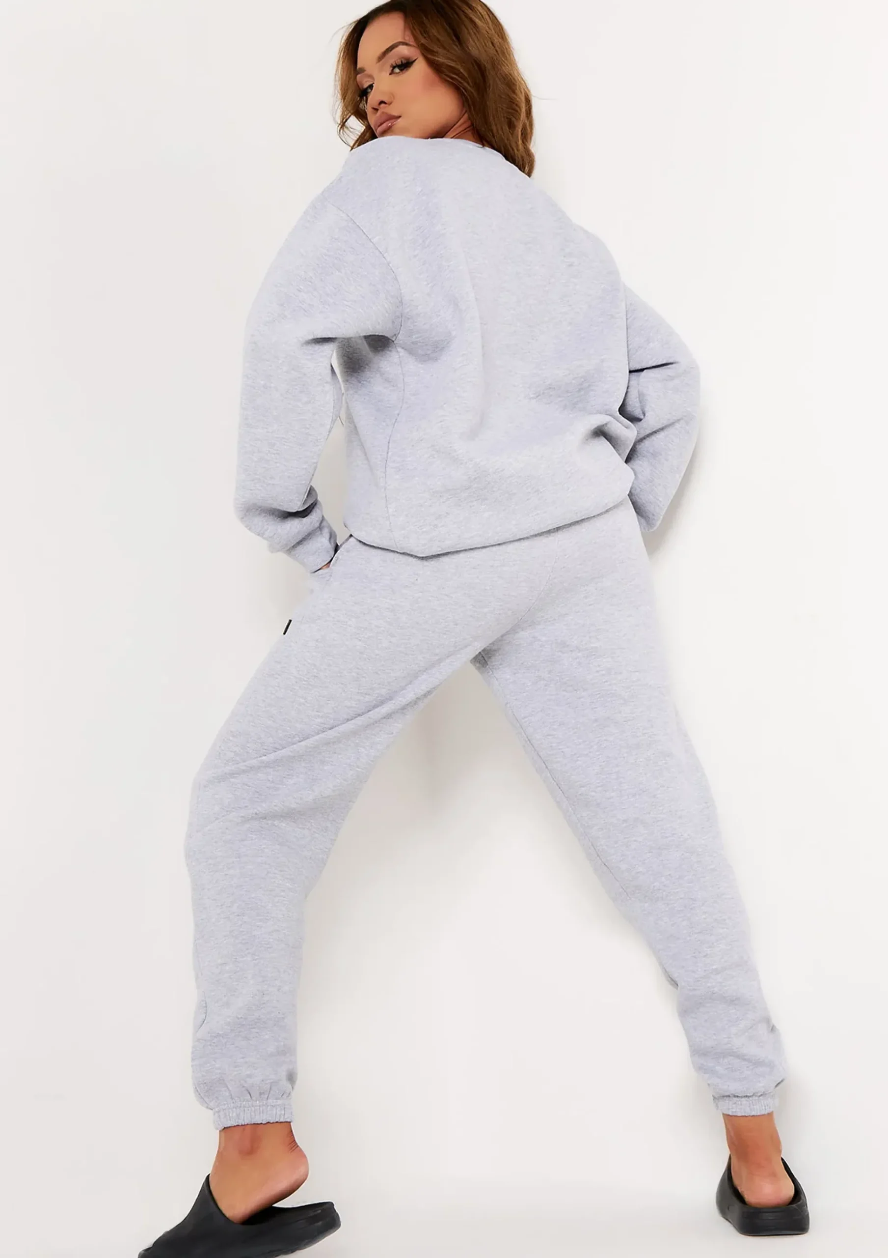 Cheap Ayla Grey Tab Joggers Women Loungewear