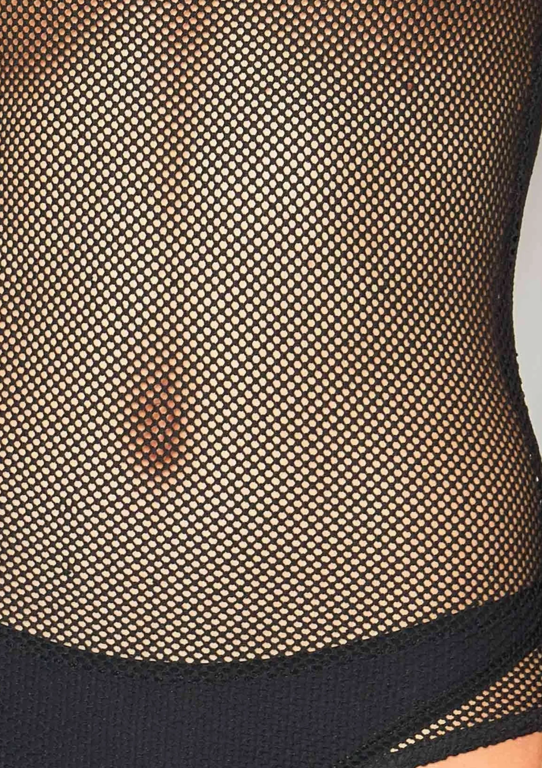 Beth Black Fishnet Mesh Spaghetti Strap Bodysuit^Missy Empire Hot