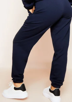 Brooklyn Navy 'Athletic' Slogan Casual Joggers^Missy Empire Store