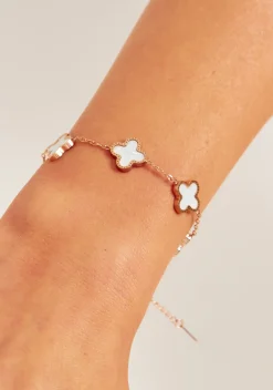 Cheap Cassia White Flower Detail Bracelet Women Bracelets