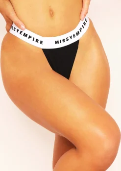 Flash Sale Charlotte Black Tape Brazilian Knickers Women Lingerie