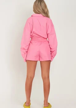 Clara Pink Thick Cotton Oversized Shirt^Missy Empire Cheap