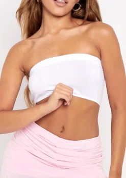 New Dabria White Jersey Bandeau Bralet Women Basics