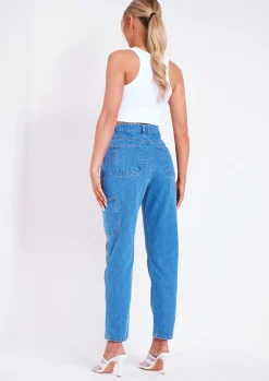 Destinee Denim Cargo Jeans^Missy Empire Sale