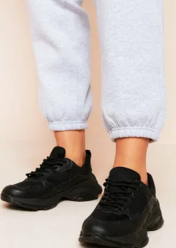 Outlet Durru Black Chunky Trainers Women Trainers