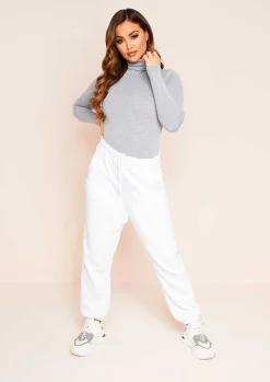 Elli Grey Basic Jersey Roll Neck Bodysuit^Missy Empire Clearance
