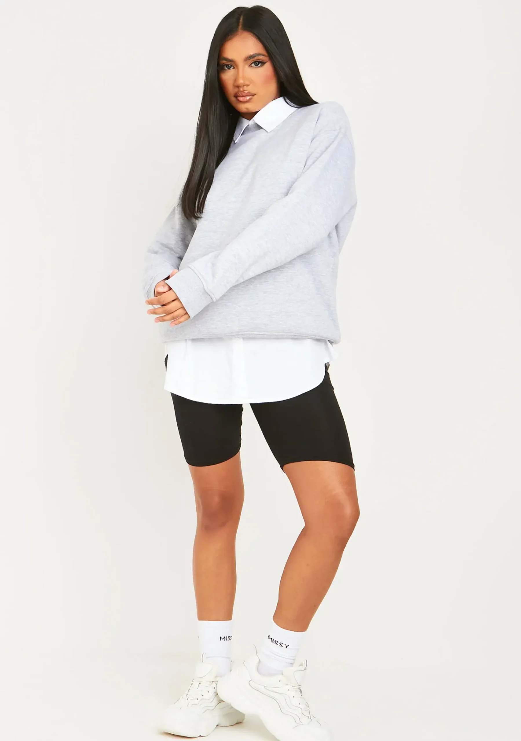 Shop Esther Grey Oversized Sweatshirt Women Loungewear