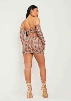Filippa Multi Stripe Micro Mini Skirt^Missy Empire Cheap