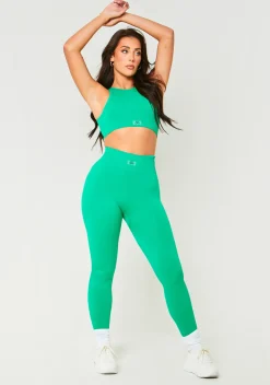 Georgia Green Premium Missy Sport Seamless Crop Top^Missy Empire Discount
