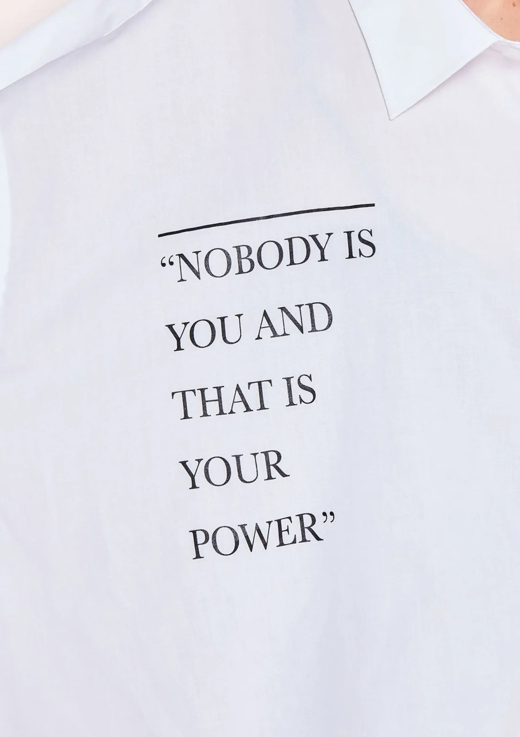 Online Hattie White Slogan Oversized Shirt Dress Women Dresses
