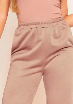 Store Hilma Mocha Casual Loopback Joggers Women Loungewear