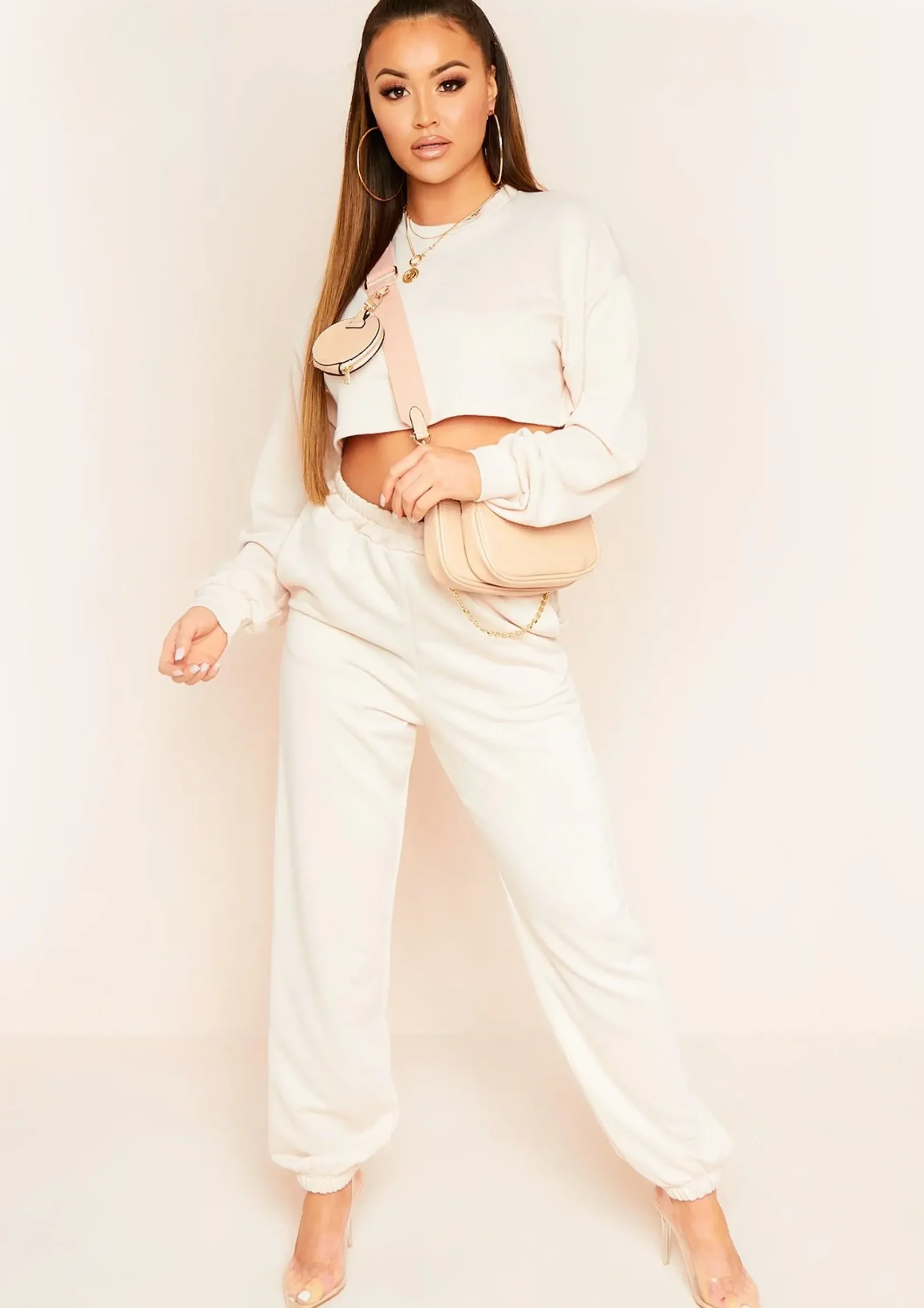 Best Hilma Stone Casual Loopback Joggers Women Tracksuits