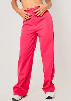 New Jennifer Hot Pink Wide Leg Trouser Women Trousers