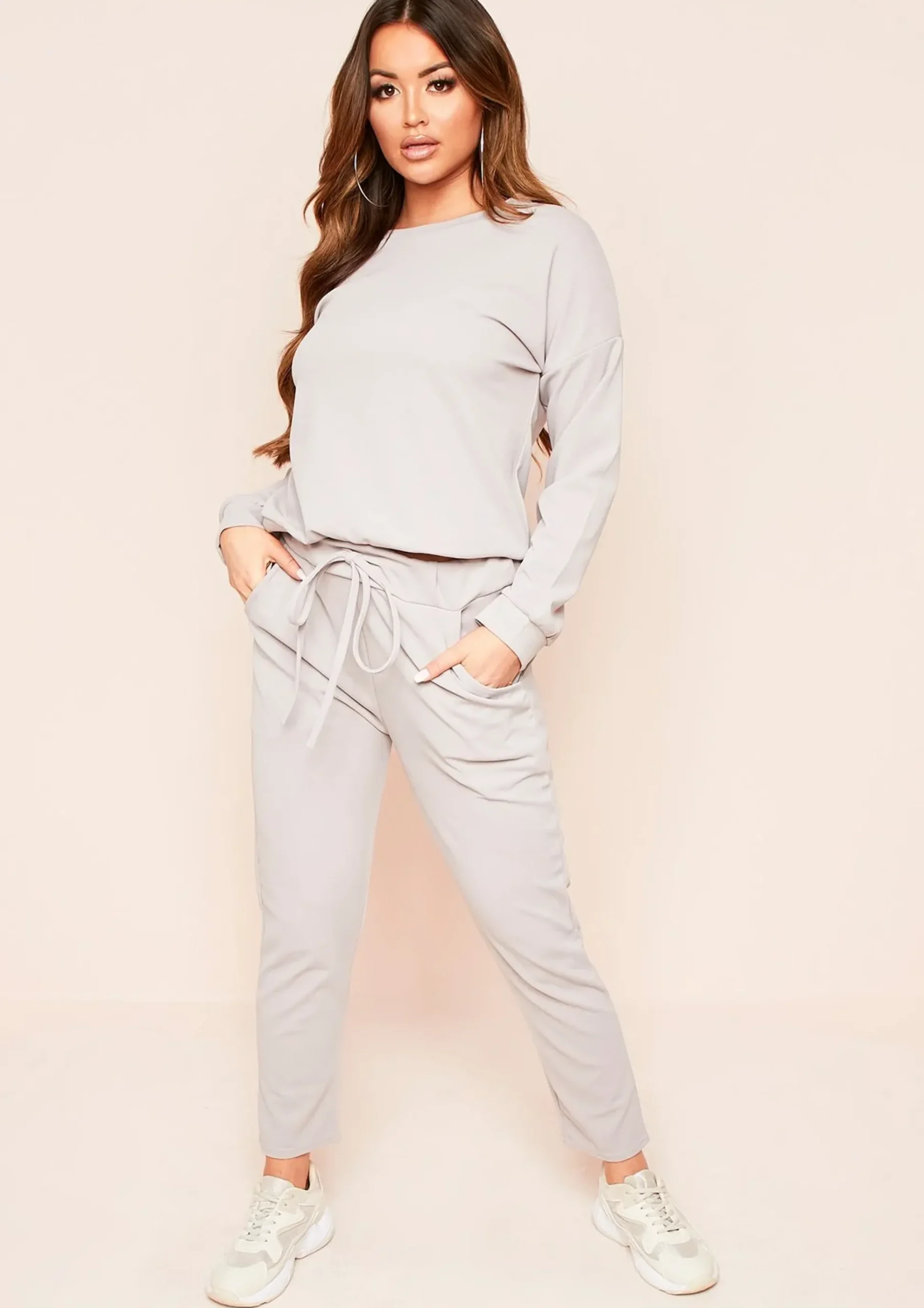 Hot Julie Grey Jumper Loungewear Set Women Loungewear