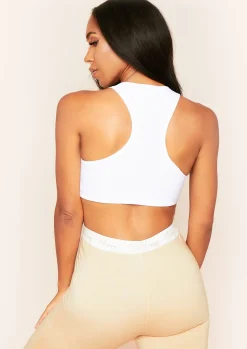 Kandee White Extreme Racer Crop Top^Missy Empire Store
