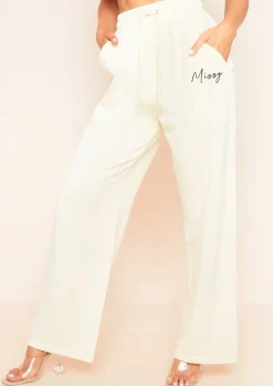 Karin Cream Casual Joggers^Missy Empire Best
