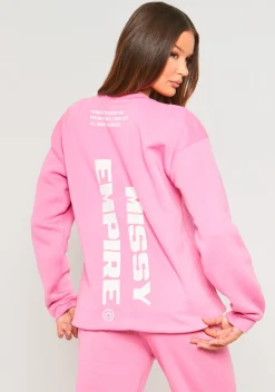 Outlet Lauren Pink Slogan Sweatshirt Women Tracksuits