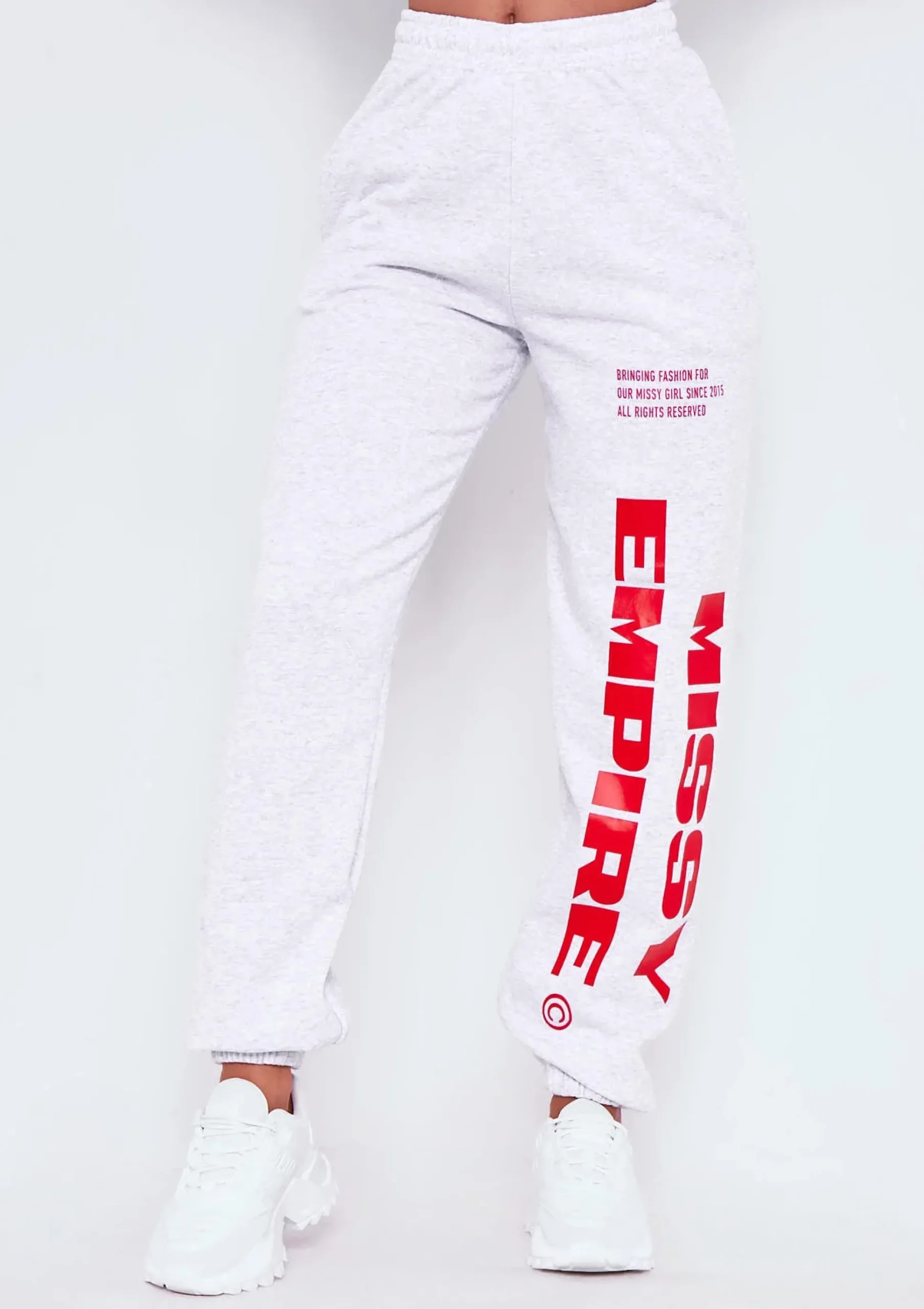 Layla Grey Slogan Joggers^Missy Empire New