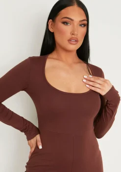 Discount Layton Chocolate Wide Leg Jumpsuit Women Jumpsuits & Playsuits