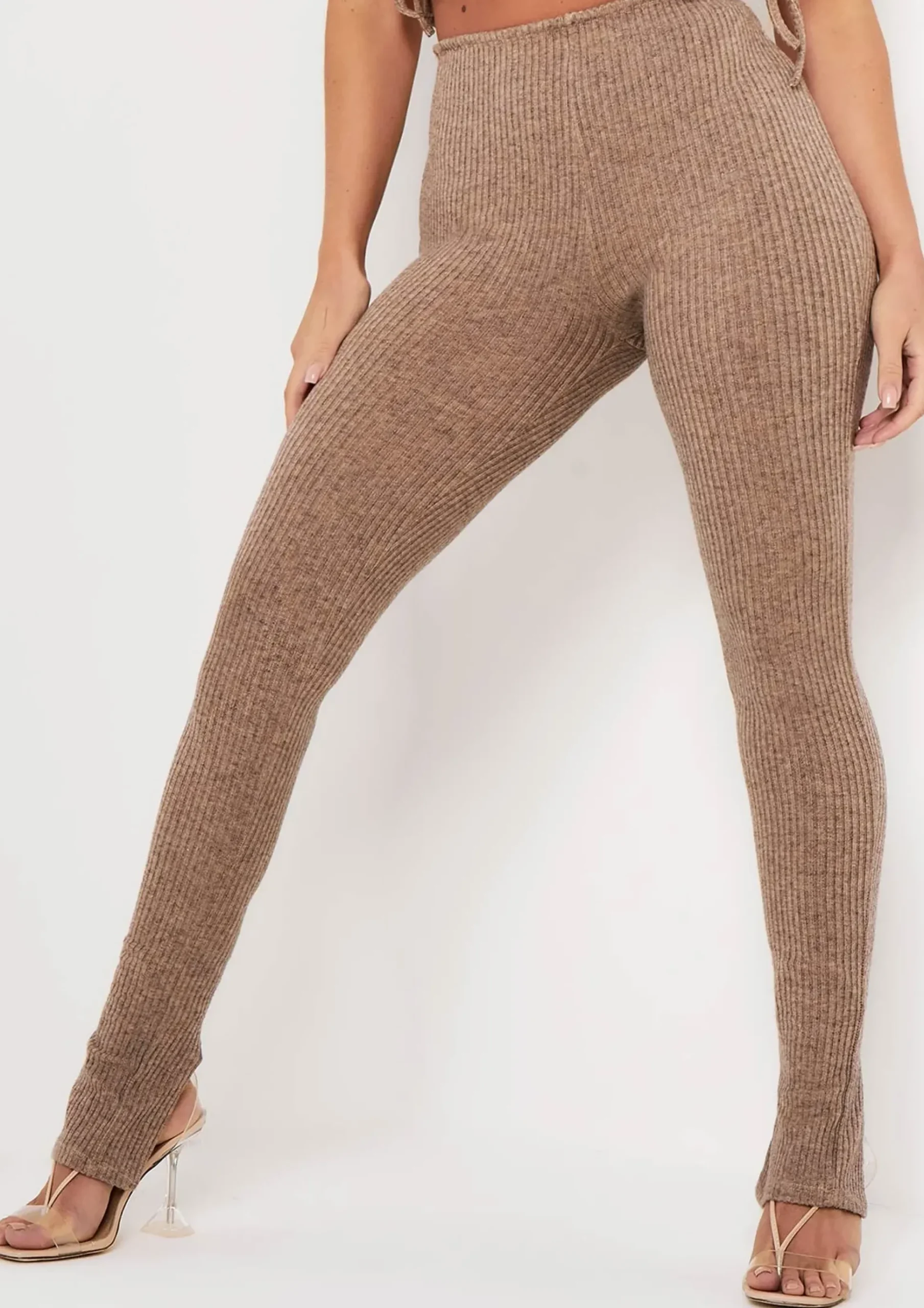 Sale Lucy Mocha Rib Split Hem Legging Women Leggings