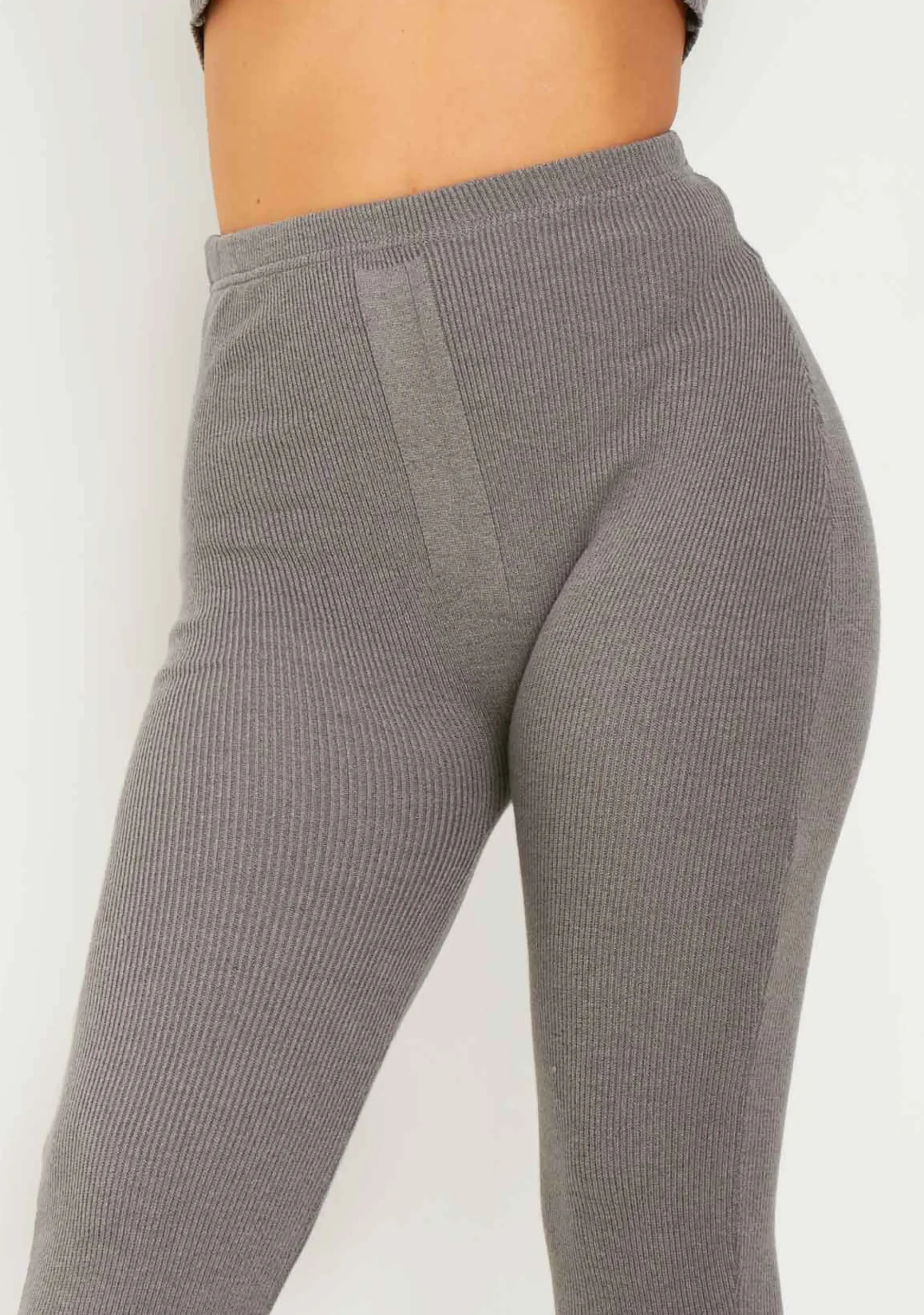 Online Madilyn Charcoal Knitted Leggings Women Loungewear