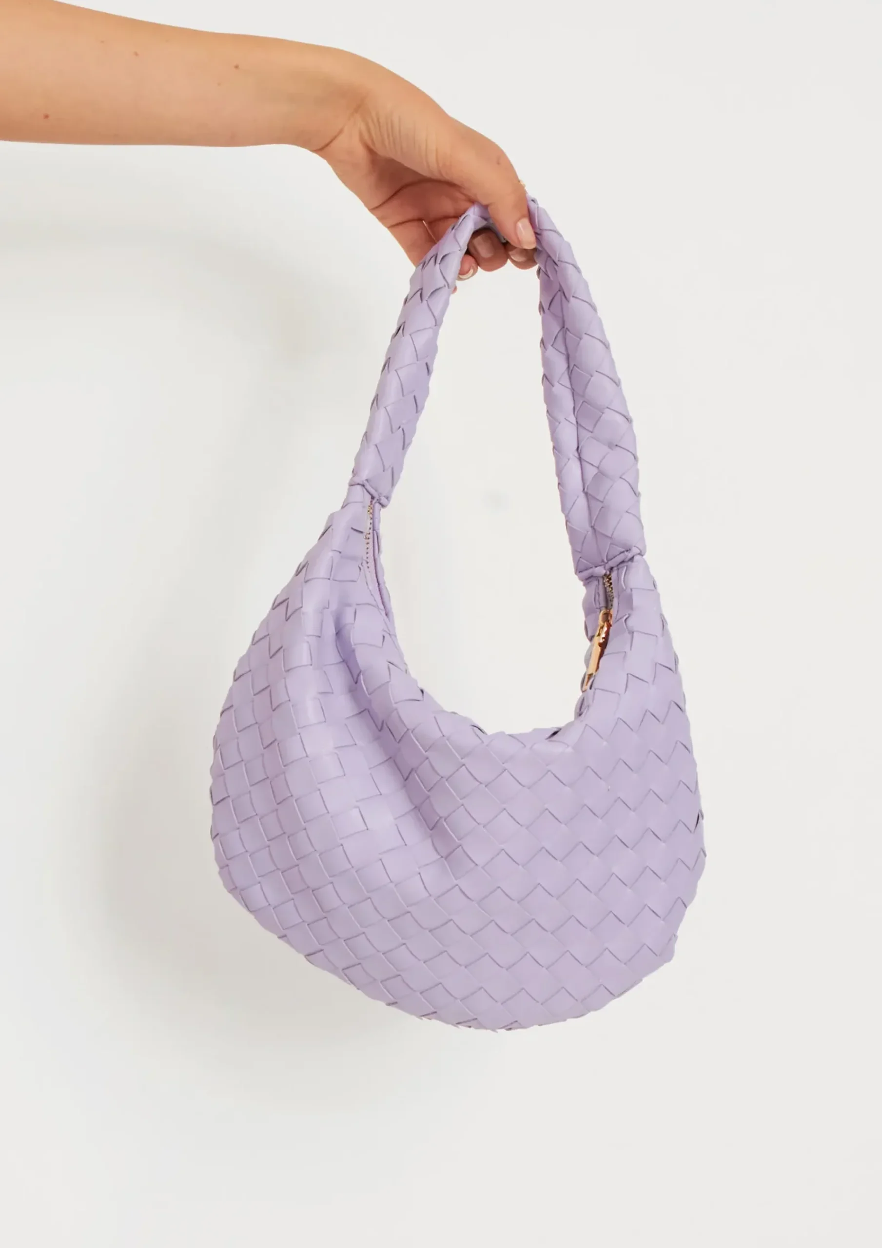 Best Marion Lilac Woven Shoulder Bag Women Bags & Purses