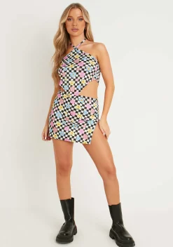 Marlin Multi Printed Rib Micro Mini Skirt^Missy Empire Outlet