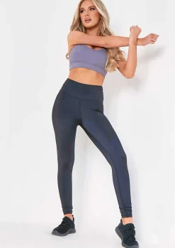 Mira Grey Mesh Panel Gym Crop Top^Missy Empire Best