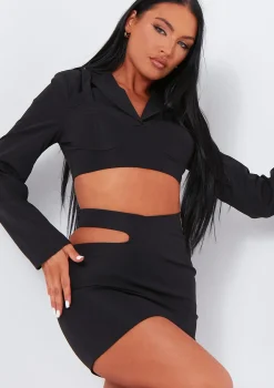Nara Cut Out Side Mini Skirt^Missy Empire Cheap
