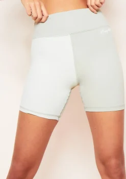 Store Nia Green Missy Sport Colour Block Gym Shorts Women Shorts