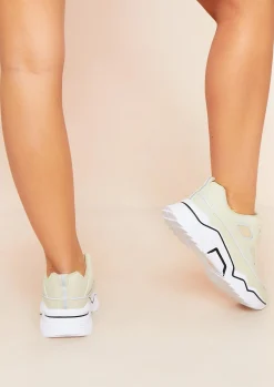 Best Sale Nikki Beige Panel Chunky Trainers Women Trainers