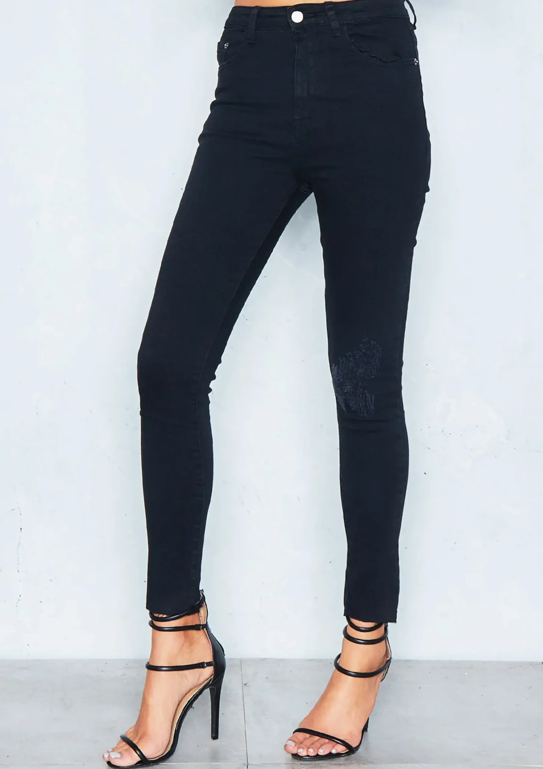 Penny Black Distressed Knee Skinny Jeans^Missy Empire Clearance