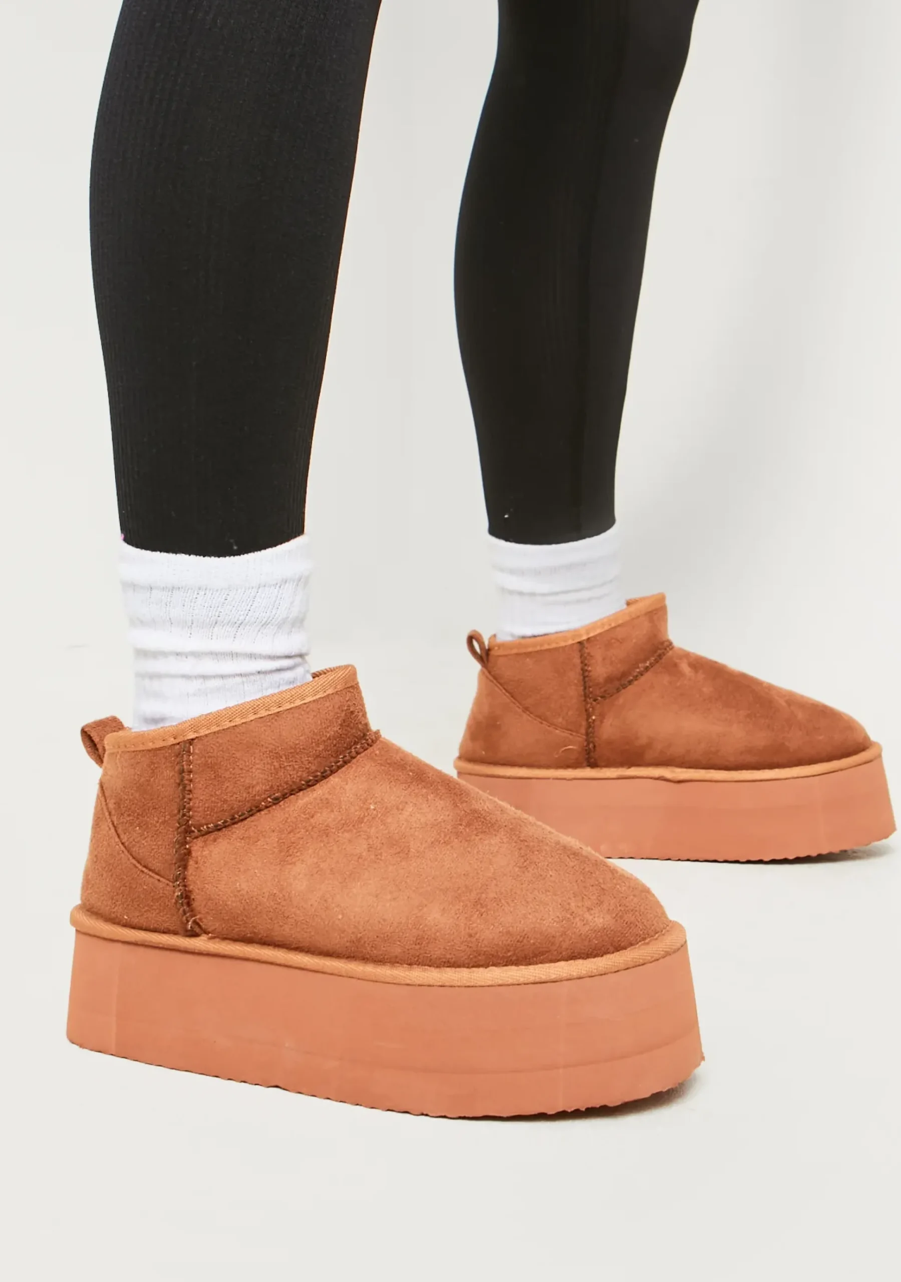 Outlet Phoebe Chestnut Platform Ankle Boots Women Boots