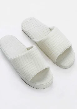 Hot Rochelle Cream Terry Slides Women Sandals