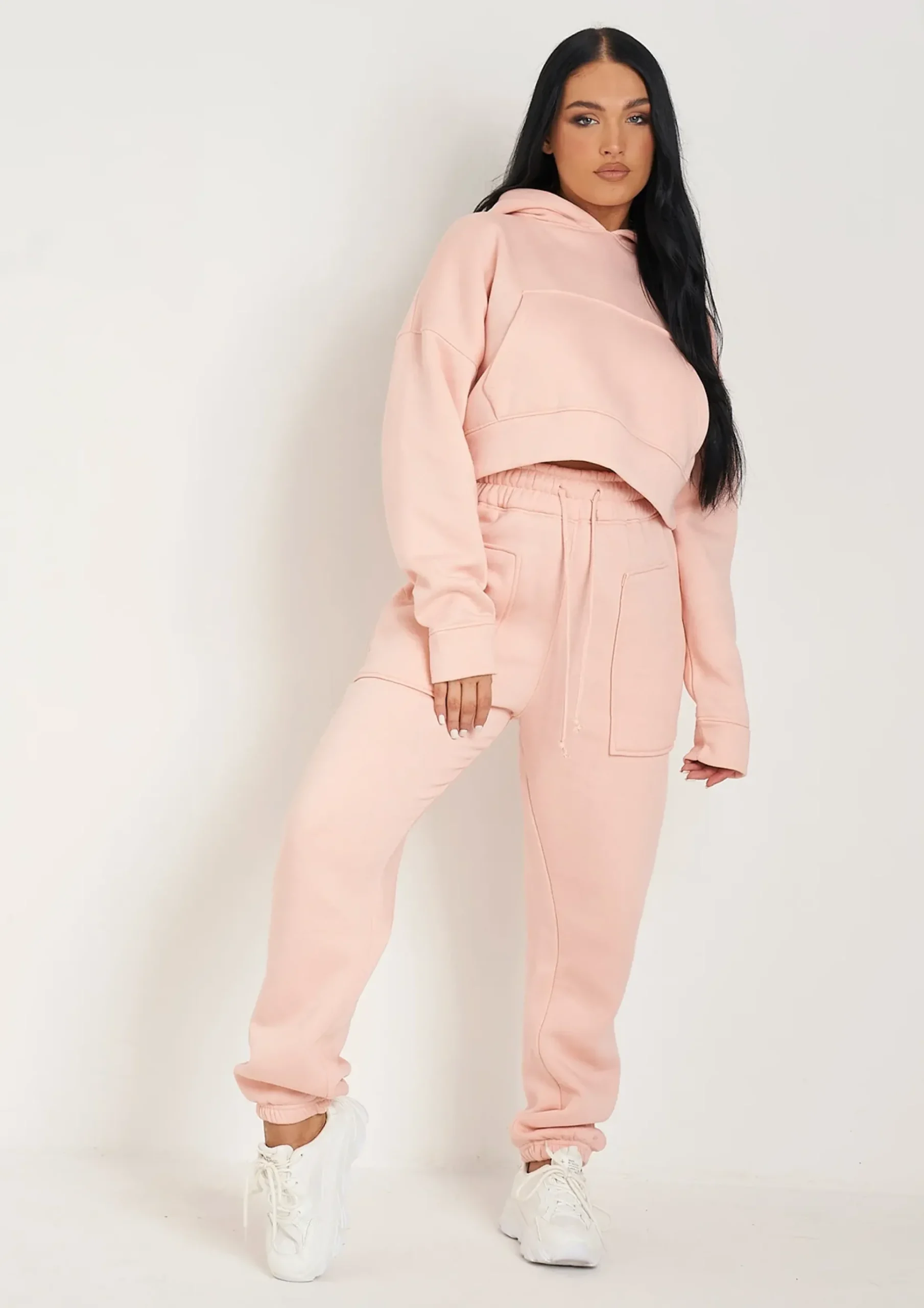 Store Romy Peach Pocket Front Oversized Joggers Women Tracksuits