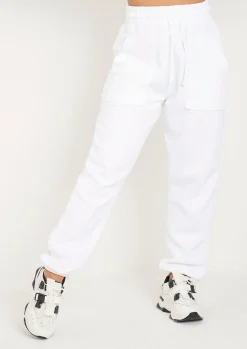 Outlet Romy White Pocket Front Oversized Joggers Women Tracksuits
