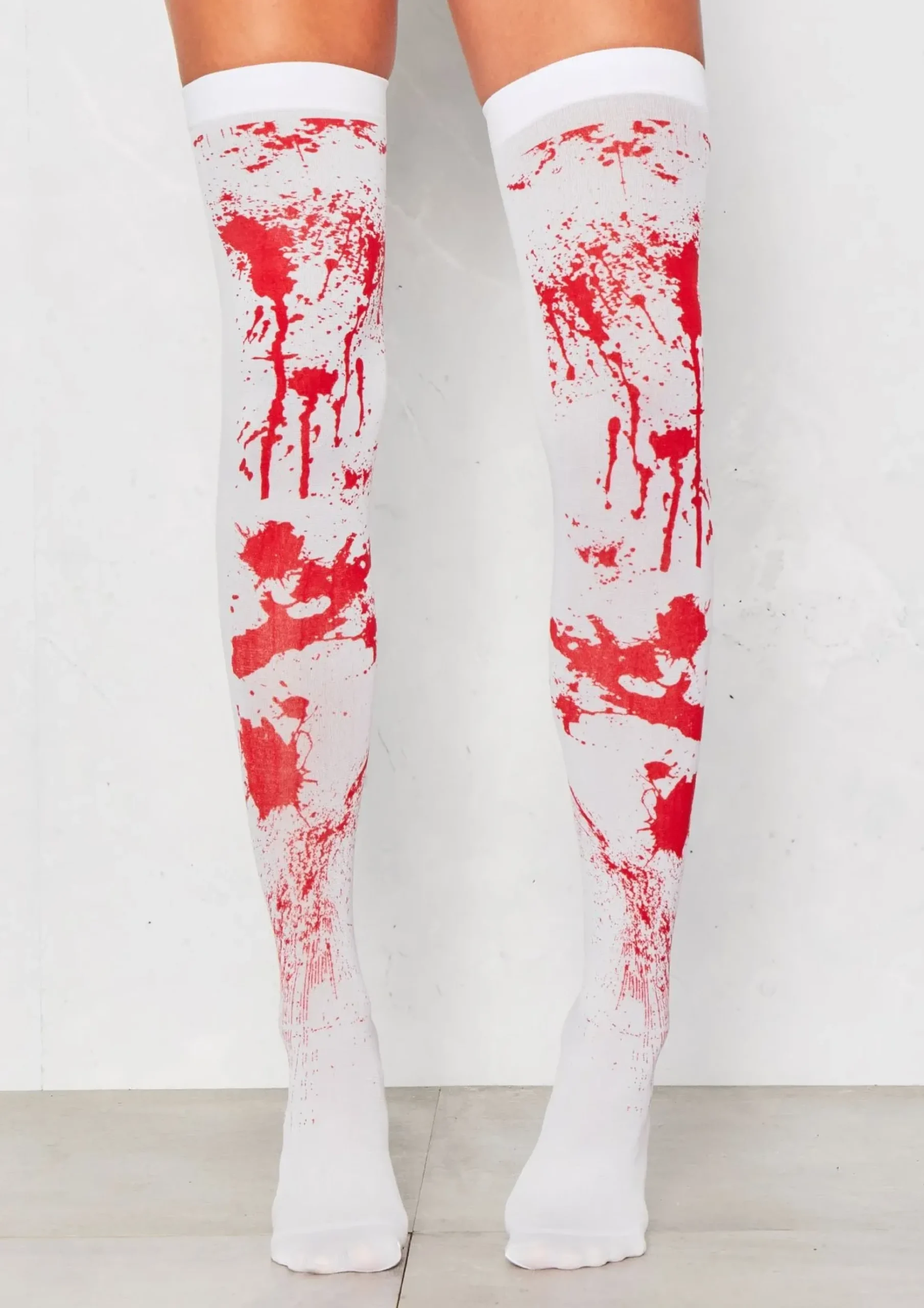 Best Sale Salem White Blood Stain Halloween Stockings Women Socks & Tights