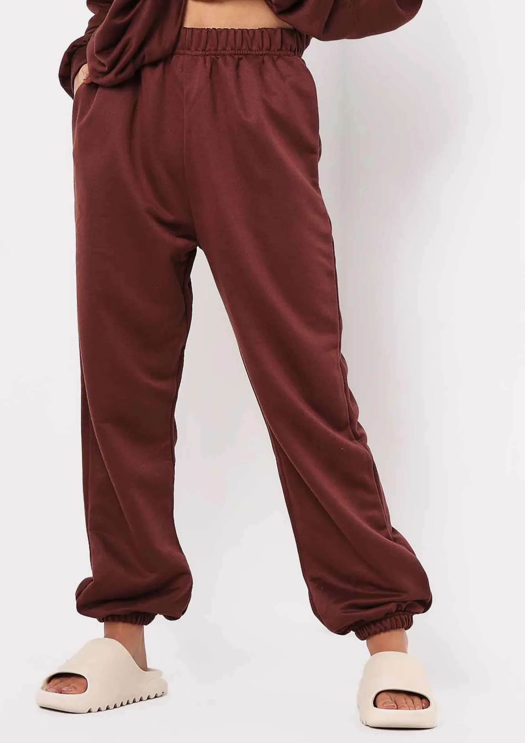 Discount Stella Chocolate Casual High Waisted Joggers Women Loungewear