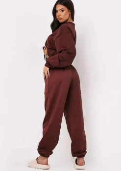 Discount Stella Chocolate Casual High Waisted Joggers Women Loungewear