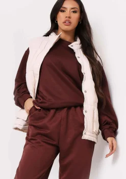 Discount Stella Chocolate Casual High Waisted Joggers Women Loungewear