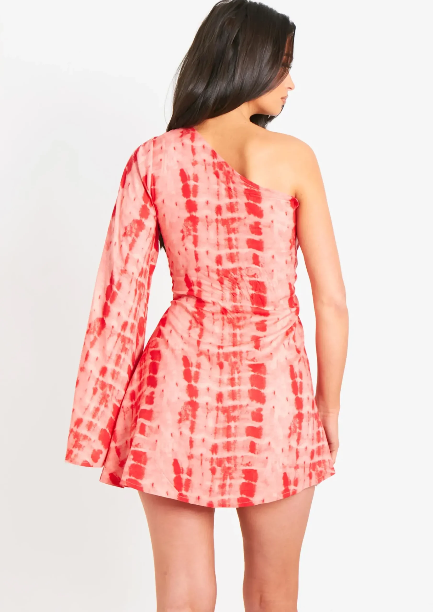 New Tanya Pink Tie Dye Printed Beach Dress Women Dresses
