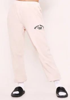 Tatiana Cream Missy Sports Club Casual Joggers^Missy Empire Fashion