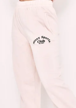 Tatiana Cream Missy Sports Club Casual Joggers^Missy Empire Fashion